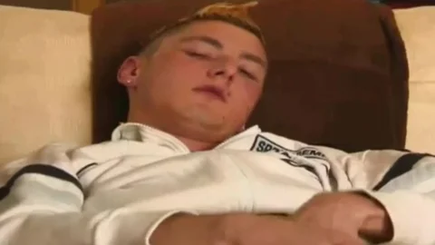 Watch This blond chap jerk off His monstrous schlong